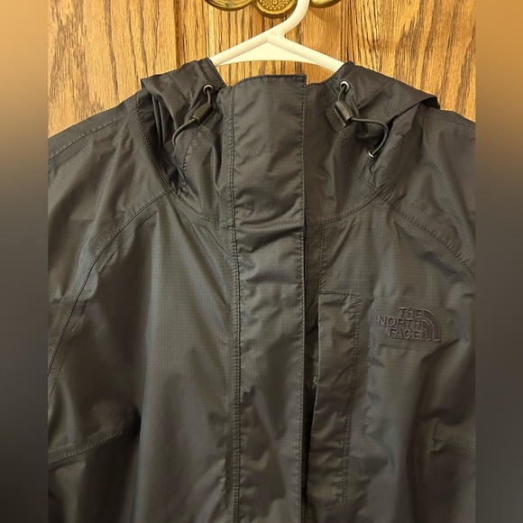 The North Face DryVent Long Rain Shell Jacket Hooded Black Women’s Small - Picture 3 of 9
